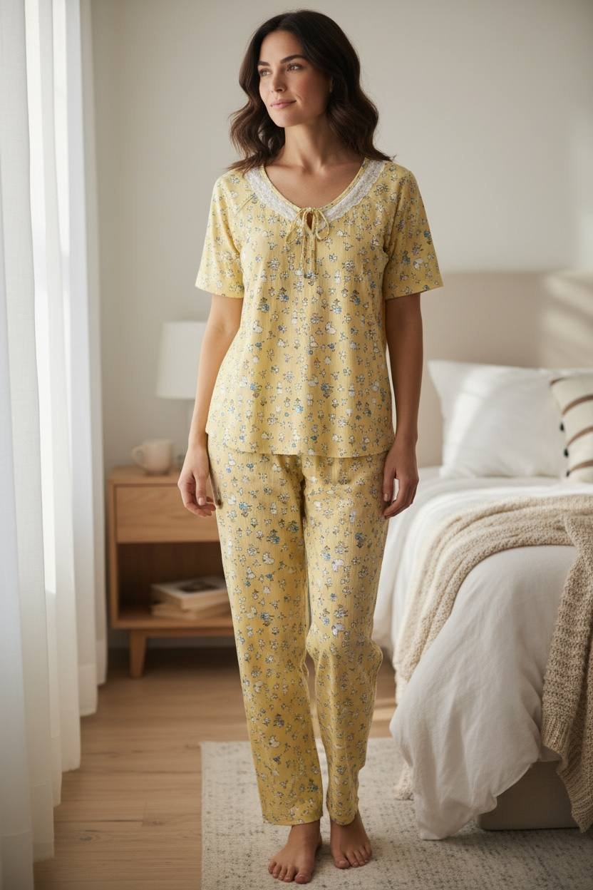 BloomEase Floral 3-Piece Pajama Set BloomEase Floral 3-Piece Pajama Set