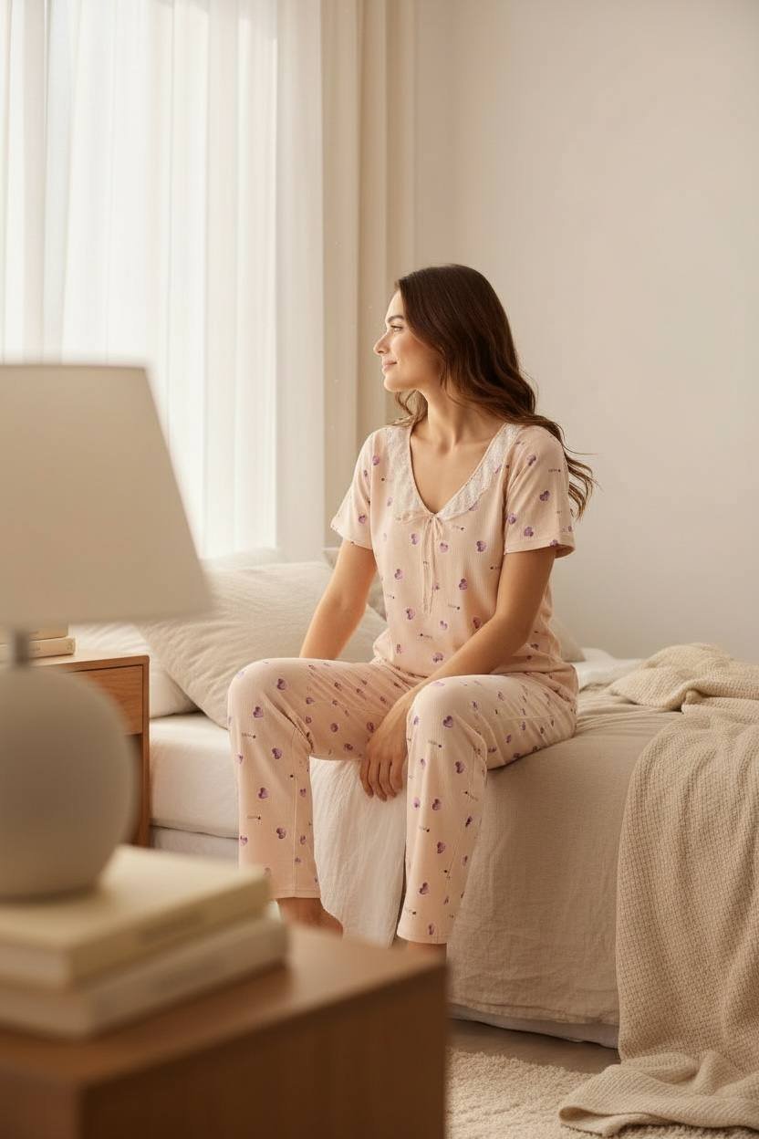 Blossom Grace 3-Piece Women’s Pajama Set Blossom Grace 3-Piece Women’s Pajama Set